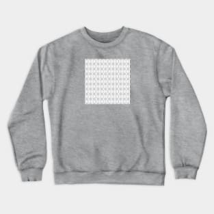 Geometric Pattern - White + Black Crewneck Sweatshirt